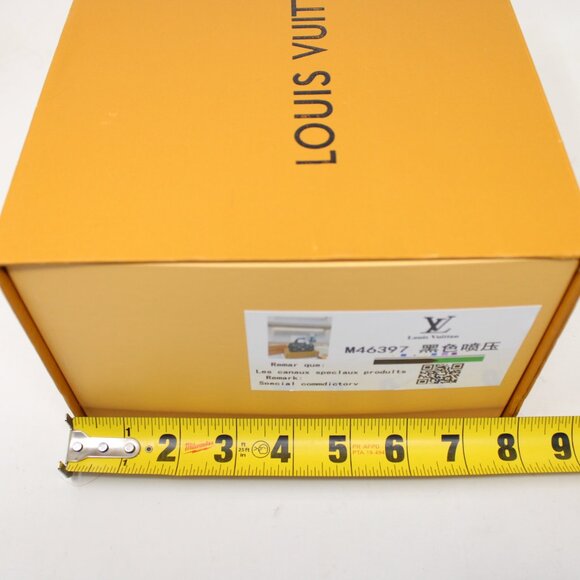 Empty Louis Vuitton Box, Dust Bag, Paperwork Orange 8x9x5 Giftbox Authentic - Picture 13 of 15